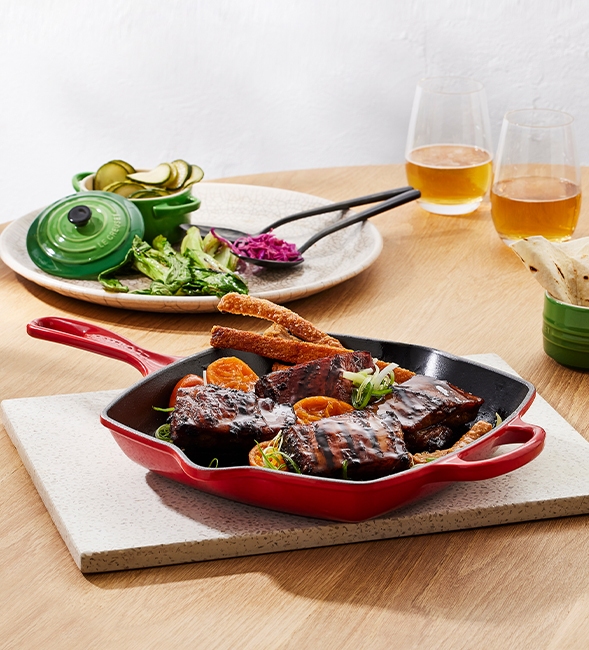 Citrus Pork Belly with Red Cabbage Slaw
